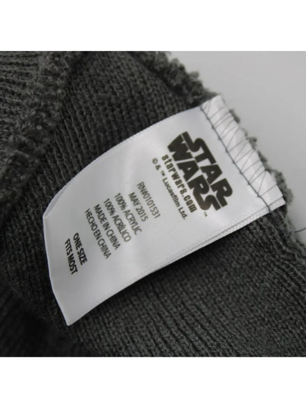 Star Wars The Force Awakens Beanie Winter Hat Skull Cap OSFM Screen Printed